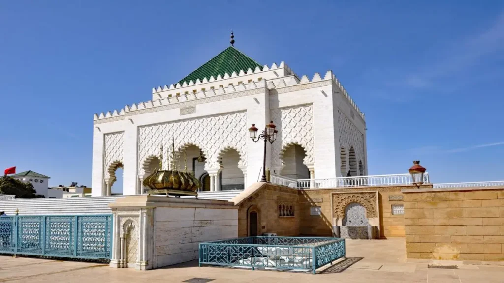 Hassan Tower and Mausoleum of Mohammed V in Rabat Morocco