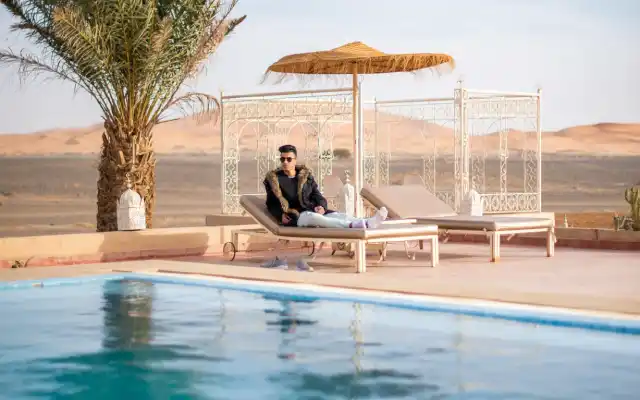 Luxury desert camp in Agafay Morocco