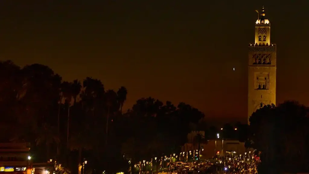 Marrakech medina souks and old city streets in Morocco