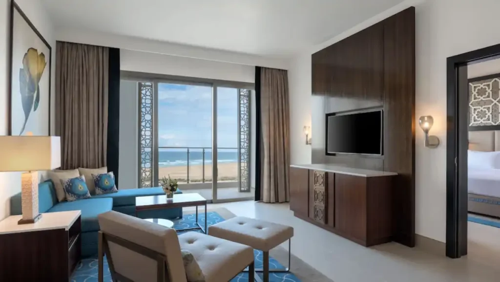 tangier hotels Modern hotel skyline by the sea