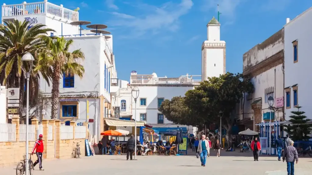 Place Moulay Hassan with cafés