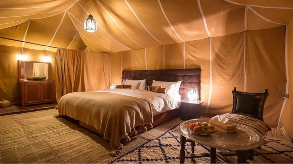 luxury desert camp in merzouga erg chebbi