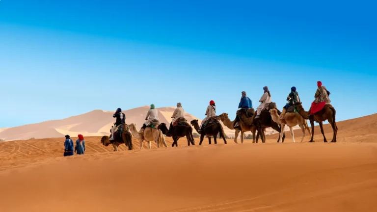 2 days desert tour from Marrakech to Merzouga camel ride at sunset