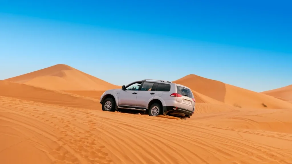 4x4 off-road drive to Erg Chigaga deep Sahara desert Morocco