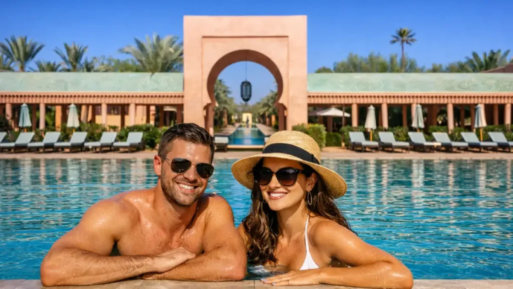 Amanjena Marrakech quiet elite luxury resort near the Palmeraie