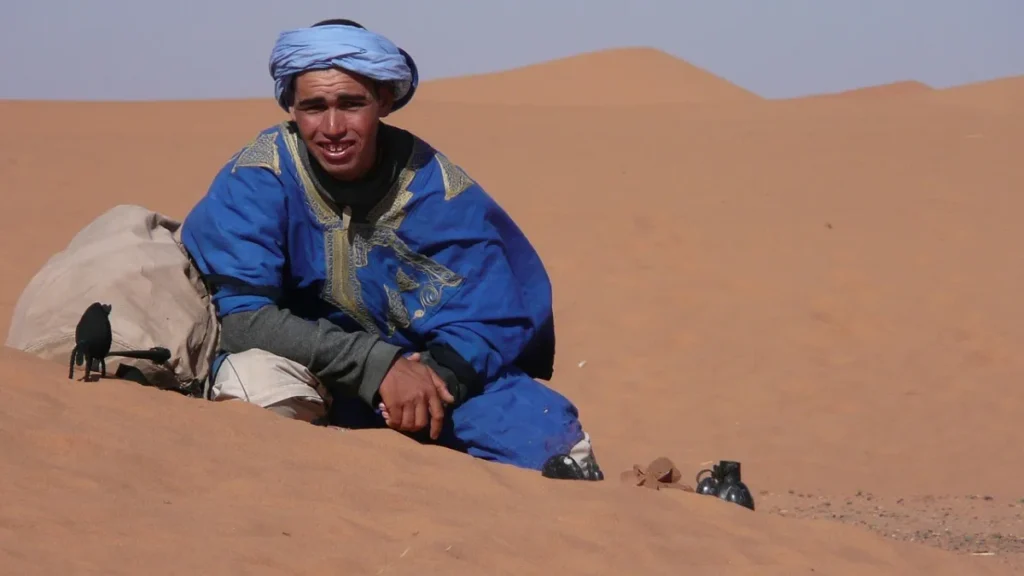 Nomadic desert experience in the Moroccan Sahara