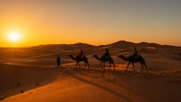 Morocco in October Sahara desert camel ride