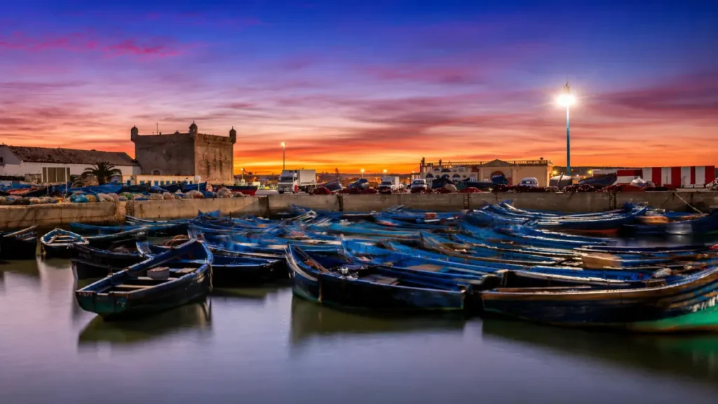 Morocco in September Essaouira coast with sunny weather