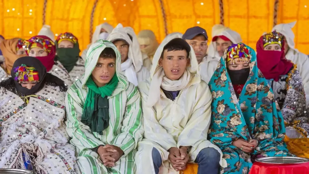 Traditional Moussem d’Imilchil gathering in the High Atlas Mountains of Morocco