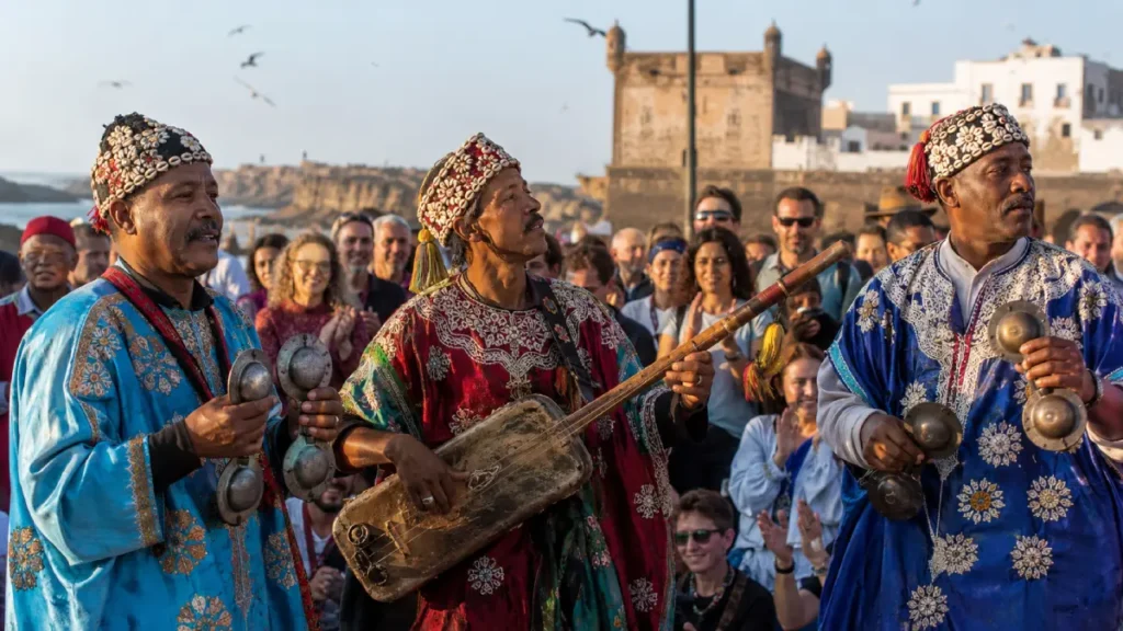 Gnaoua Festival Essaouira 2026 with music performances and summer cultural atmosphere
