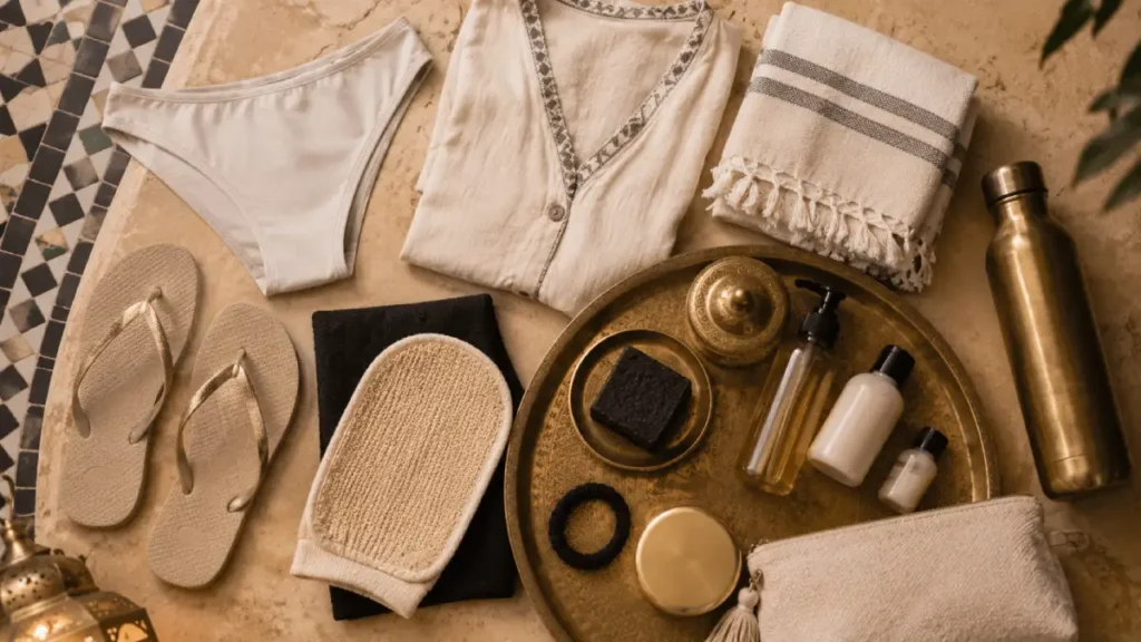 what to wear in a Moroccan hammam Packing Checklist