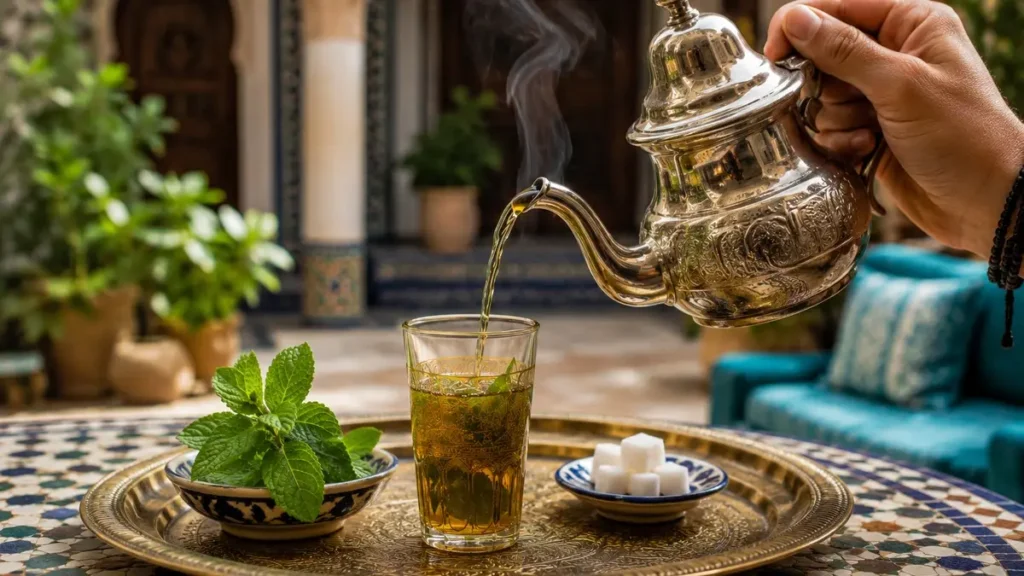 Moroccan mint tea safe drink for tourists