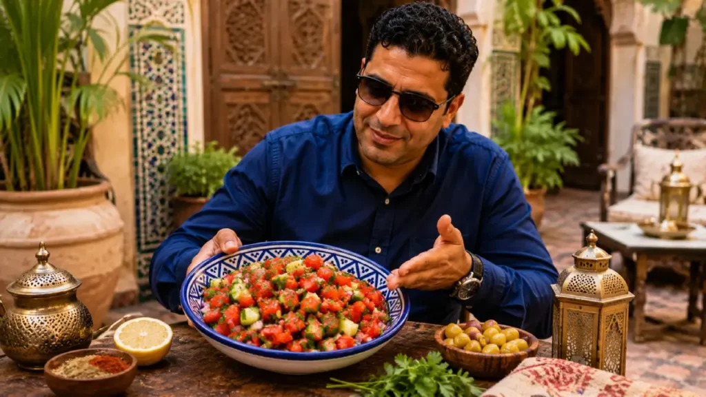 Raw salad in Morocco food safety tips