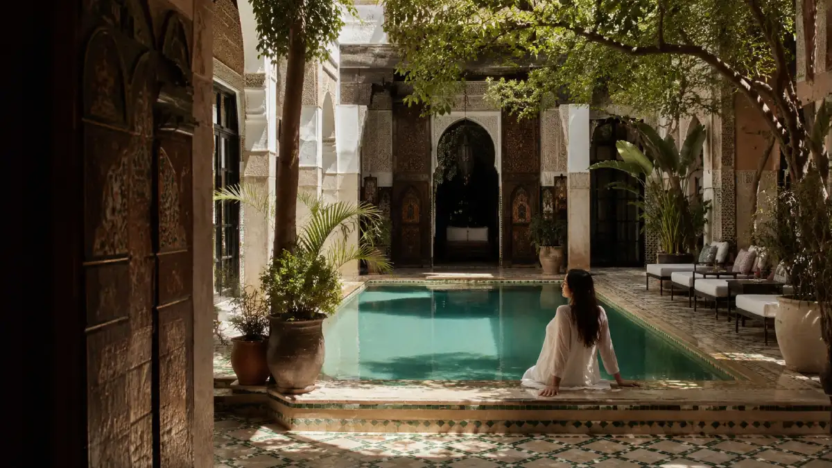 Summer in Morocco with riad pool and local Morocco travel tips