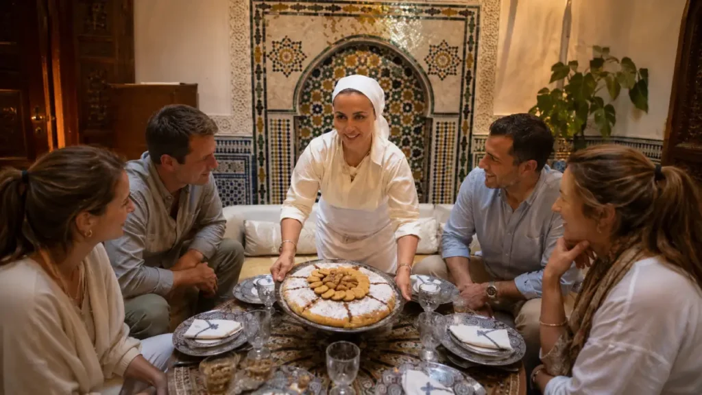 Traditional pastilla in Fes Morocco food guide