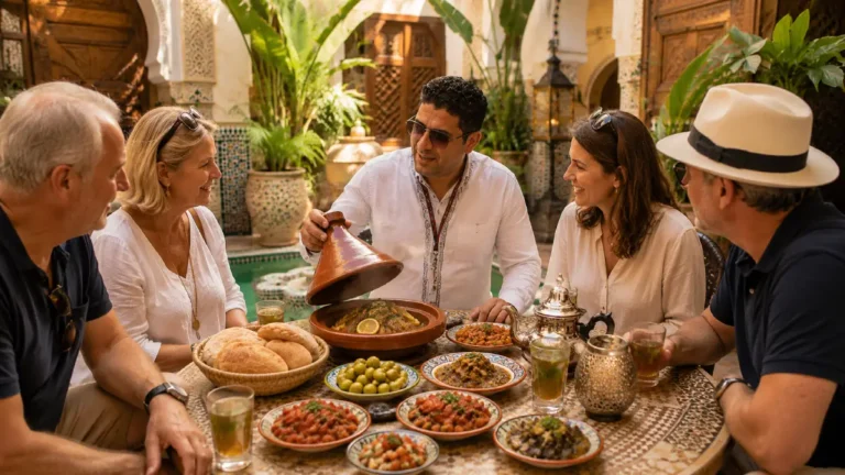 What not to eat in Morocco guide with safe Moroccan tagine and cooked salads