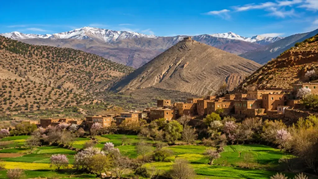 Aït Bouguemez valley in the High Atlas Mountains Morocco