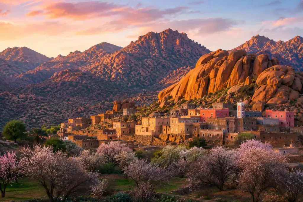 Tafraoute is one of the 10 Most Beautiful Mountain Towns in Morocco