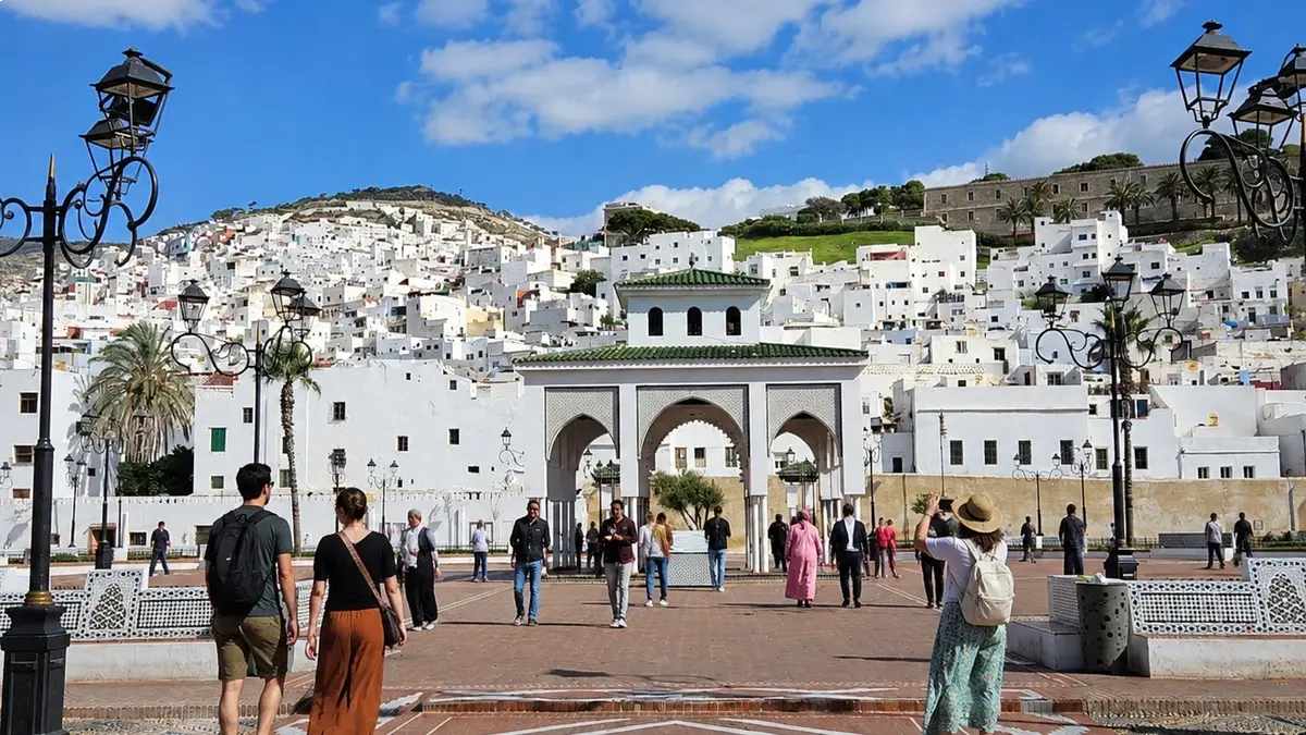 Tetouan medina in Northern Morocco with Andalusian architecture