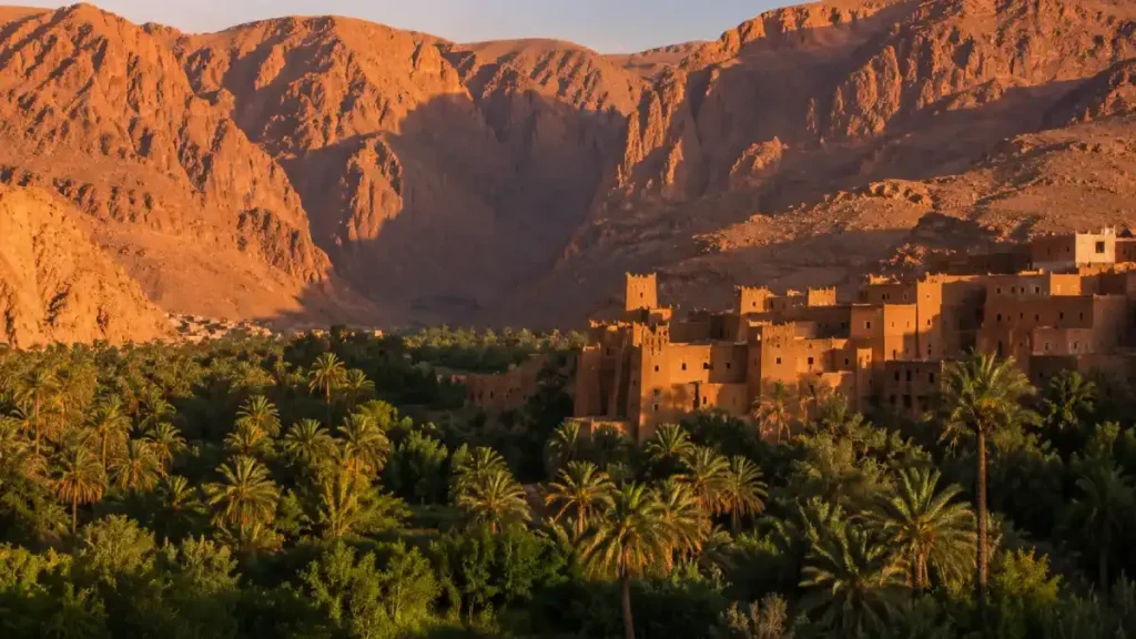 Tinghir oasis and Todra Valley Morocco
