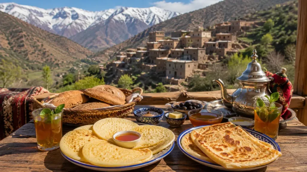 Atlas Mountains village breakfast