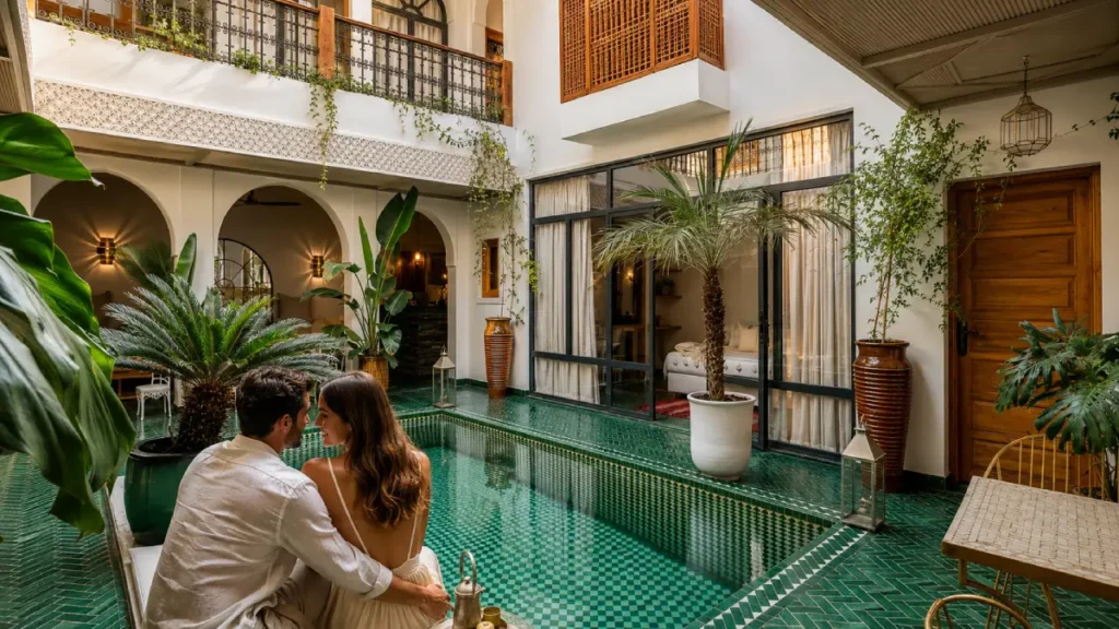 Luxury riad with pool in Marrakech for couples