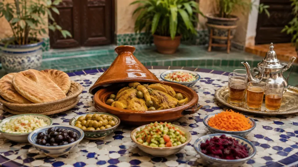 what do Moroccans eat for lunch