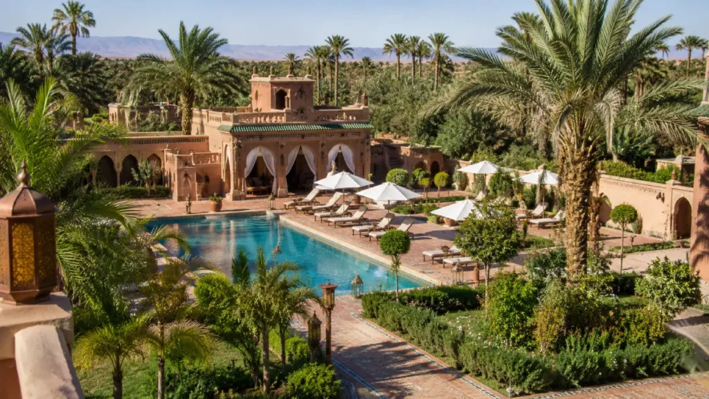 Where to stay in Ouarzazate at OZ Palace Ouarzazate and Spa with palm garden and pool