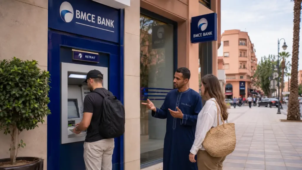 Bank-attached ATM in Morocco recommended for foreign cards