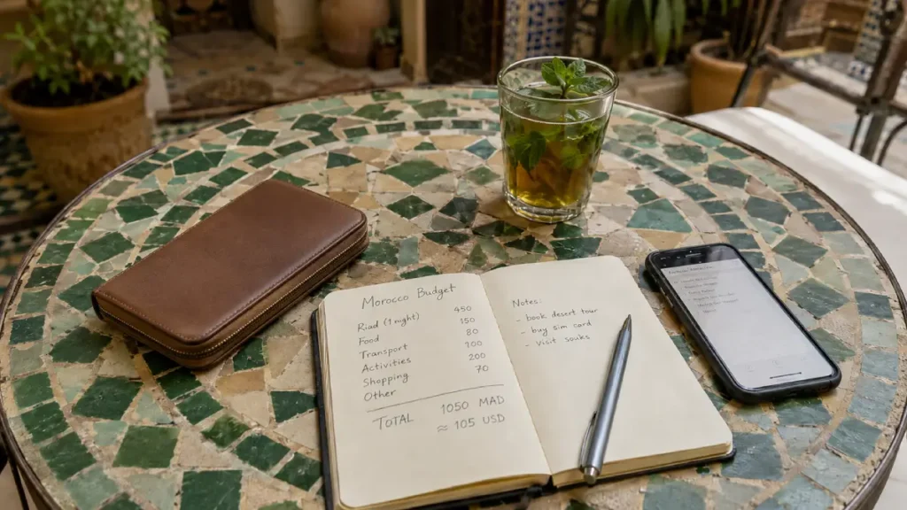 real Morocco daily budget