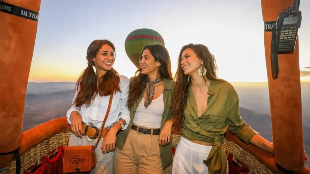 hot-air balloon flight during a Birthday Trip to Marrakech