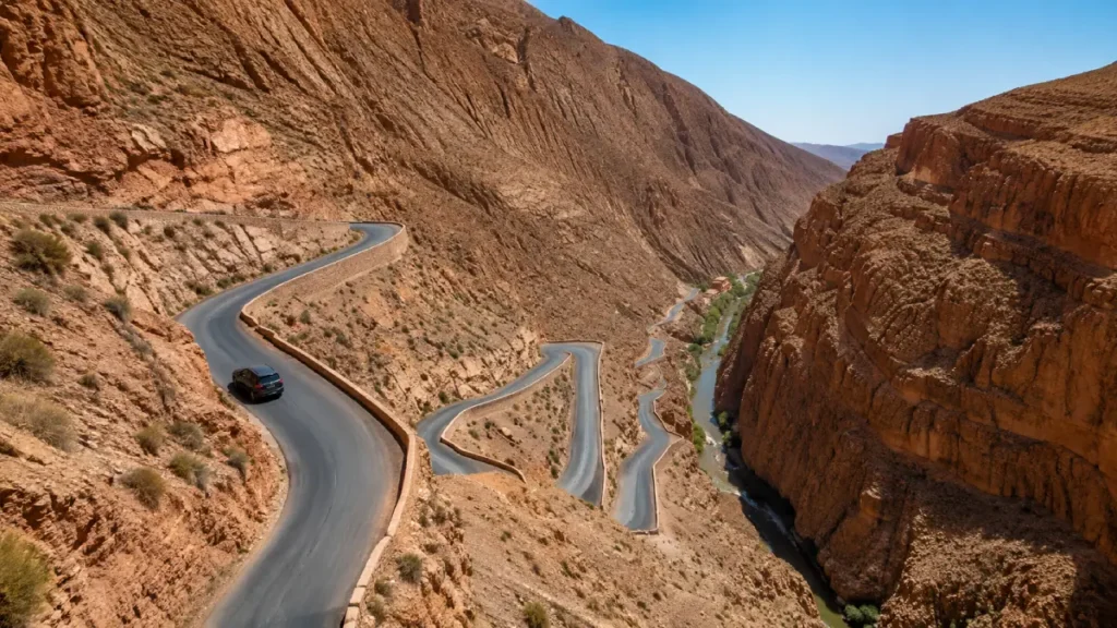 Planning a road trip route through Morocco