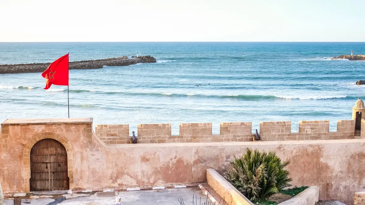travel guide with Kasbah of the Udayas and Atlantic coast