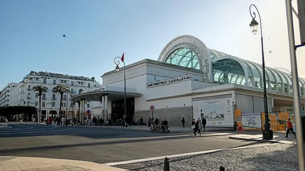 Rabat travel guide showing Rabat Ville train station