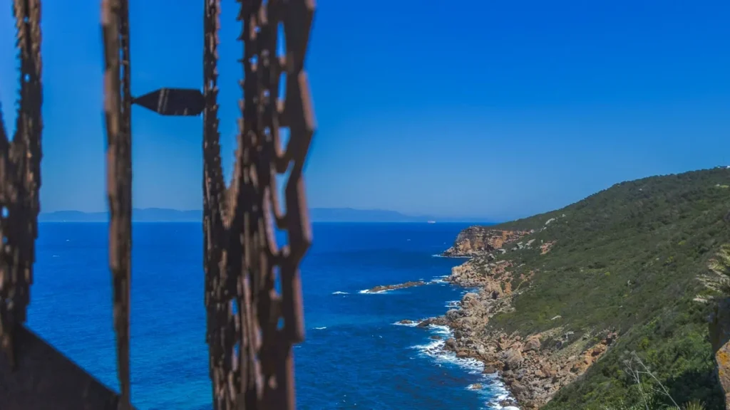 Tangier coastline and sea view from the hills