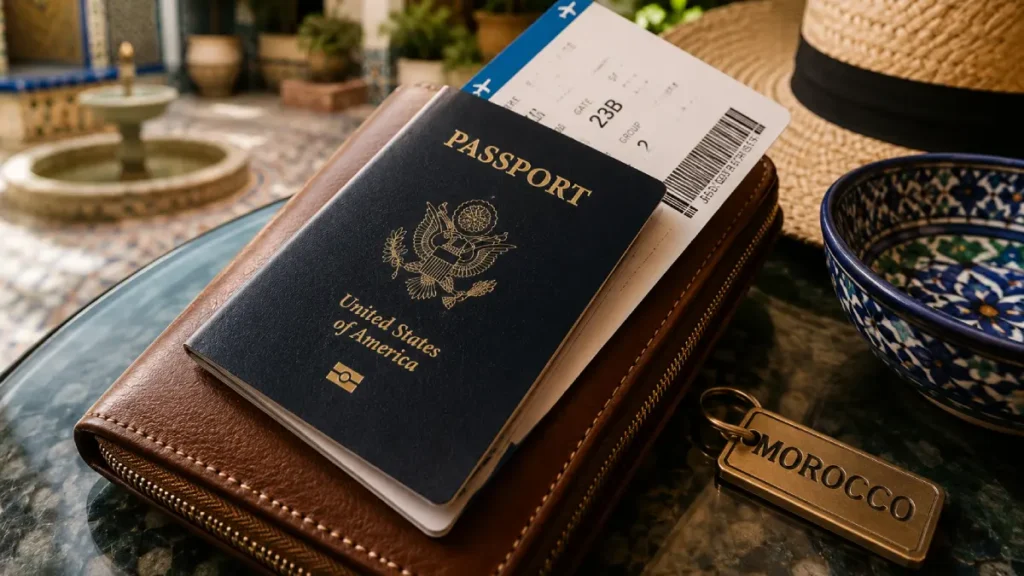 Visa Morocco passport and travel documents