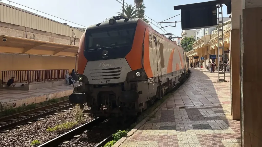 ONCF train used for travel from Casablanca to Marrakech