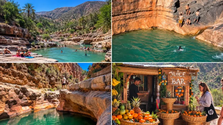 Paradise Valley from Agadir with natural pools and Atlas Mountain scenery